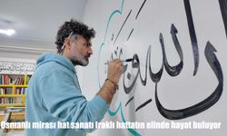 Osmanlı Mirası Hat Sanatı Iraklı Hattatın Ellerinde Yeniden Hayat Buluyor