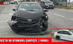 Muş Havalimanı kavşağında iki araç çarpıştı: 1 yaralı