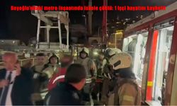 Beyoğlu’ndaki metro inşaatında iskele çöktü: 1 işçi hayatını kaybetti