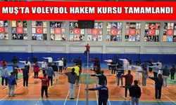 Muş'ta 3 günlük voleybol hakem kursu başarıyla tamamladı