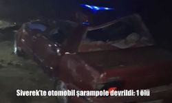 Siverek’te otomobil şarampole devrildi: 1 ölü