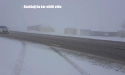Kızıldağ’da kar etkili oldu