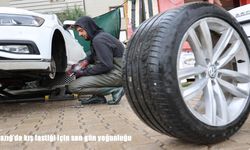 Elazığ’da kış lastiği için son gün yoğunluğu