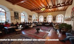 Kemaliye’de destek AFAD gönüllüsü saha eğitimleri tamamlandı