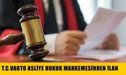 T.C.VARTO ASLİYE HUKUK MAHKEMESİNDEN İLAN
