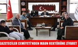 Muş Gazeteciler Cemiyeti’nden MAUN Rektörü Alican’a ziyaret