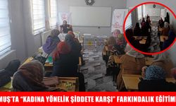 Muş’ta “Kadına Yönelik Şiddete Karşı” farkındalık eğitimi