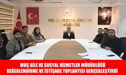 Muş Aile ve Sosyal Hizmetler İl Müdürlüğü'nde değerlendirme toplantısı yapıldı