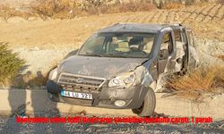 Malatya’da Hafif Ticari Araç Su Tahliye Kanalına Çarptı: 1 Yaralı