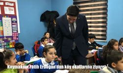 Kaymakam Fatih Erdoğan’dan köy okullarına ziyaret
