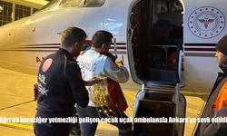 Ağrı'da karaciğer yetmezliği gelişen çocuk uçak ambulansla Ankara'ya sevk edildi