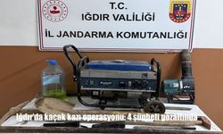 Iğdır’da kaçak kazı operasyonu: 4 şüpheli gözaltında