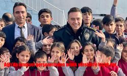 Ağrı'da emniyet personelinden minik yüreklere kışlık bot