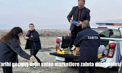 Tarihi geçmiş ürün satan marketlere zabıta müdahalesi