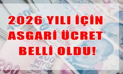 2026 yılı için geçerli olacak asgari ücret belli oldu