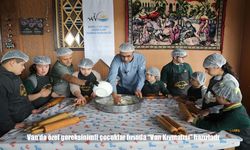 Van'da özel gereksinimli çocuklar fırında "Van Kıymalısı" hazırladı