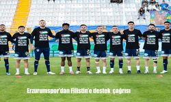 Erzurumspor'dan Filistin'e destek çağrısı