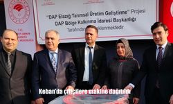 Keban'da çiftçilere makine dağıtıldı