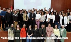 Prof. Dr. Kök, 37 yıllık meslek hayatı deneyimlerini öğrencileriyle paylaştı