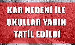 Eğitime kar engeli: Okullar bir gün tatil edildi!