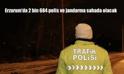 Erzurum’da 2 bin 684 polis ve jandarma sahada olacak