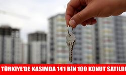 Türkiye'de kasımda 141 bin 100 konut satıldı