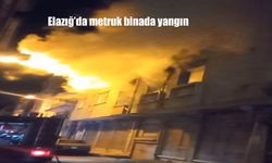Elazığ’da metruk binada yangın