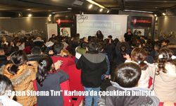 "Gezen Sinema Tırı" Karlıova'da çocuklarla buluştu