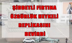 Özgürlük Heykeli replikası yıkıldı