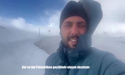 Kar ve tipi Palandöken geçidinde ulaşım aksatıyor