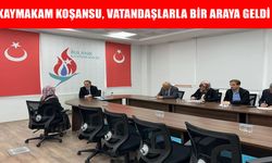 Bulanık Kaymakamı Koşansu, vatandaşlarla bir araya geldi