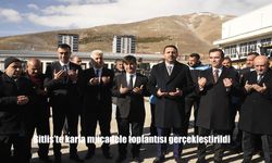 Bitlis’te karla mücadele toplantısı gerçekleştirildi