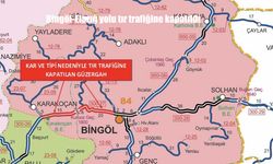 Bingöl-Elazığ yolu tır trafiğine kapatıldı