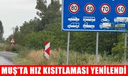 Muş’ta hız sınırı yeniden belirlendi