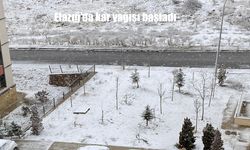 Elazığ’da kar yağışı başladı