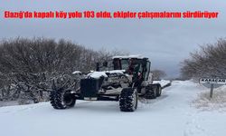 Elazığ'da kapalı köy yolu 103 oldu, ekipler çalışmalarını sürdürüyor