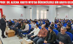 MAUN Rektörü Prof. Dr. Alican, Varto Gıyasettin Bingöl MYO’da öğrencilerle buluştu