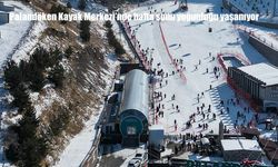 Palandöken Kayak Merkezi'nde hafta sonu yoğunluğu yaşanıyor