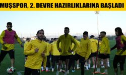 Muşspor, ikinci devre hazırlıkları için Antalya’da sahaya indi