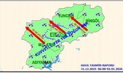 Elazığ İçin Kuvvetli Kar ve Rüzgar Uyarısı