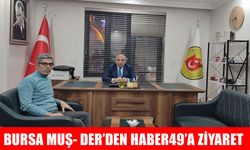 Bursa MUŞ DER’den Haber49’a nezaket ziyareti