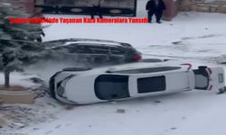 Malatya’da Buzlanma Kazaya Neden Oldu: Park Halindeki Araç Devrildi