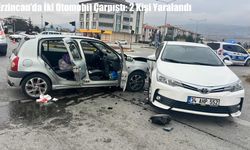 Erzincan’da İki Otomobil Çarpıştı: 2 Kişi Yaralandı
