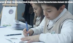 Erzurum’da Minik Yüreklerden Büyük Dayanışma: İlkokul Öğrencilerinden Anlamlı Şiir Kitabı