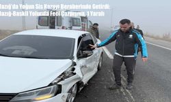 Elazığ’da Yoğun Sis Kazayı Beraberinde Getirdi: Elazığ-Baskil Yolunda Feci Çarpışma, 1 Yaralı