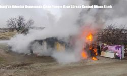 Elazığ’da Odunluk Deposunda Çıkan Yangın Kısa Sürede Kontrol Altına Alındı