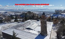 Harput’ta Kar Masalı: Tarihi Mahalle Havadan Kartpostallık Görüntüler Sundu