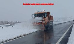 Van’da kar ve sis ulaşımı felç etti