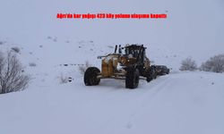 Ağrı’da yoğun kar yağışı ulaşımı durma noktasına getirdi: 423 köy yolu kapandı