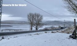Ağrı’nın Patnos İlçesi Mevsimin İlk Karıyla Beyaza Büründü